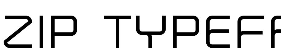 Zip Typeface Yazı tipi ücretsiz indir